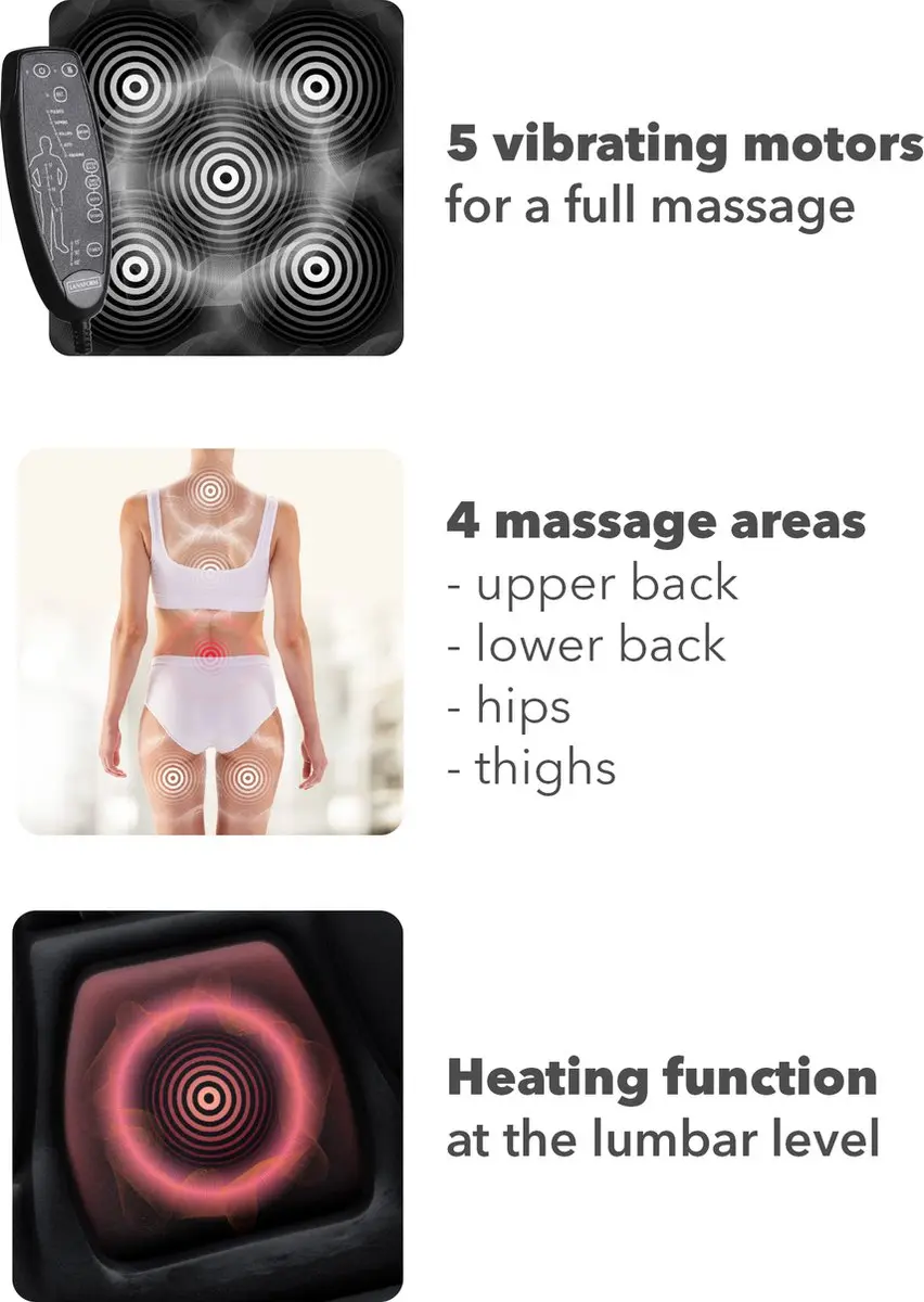 Lanaform Back Massager LA 110304 - Zwart
