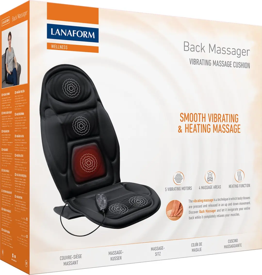 Lanaform Back Massager LA 110304 - Zwart