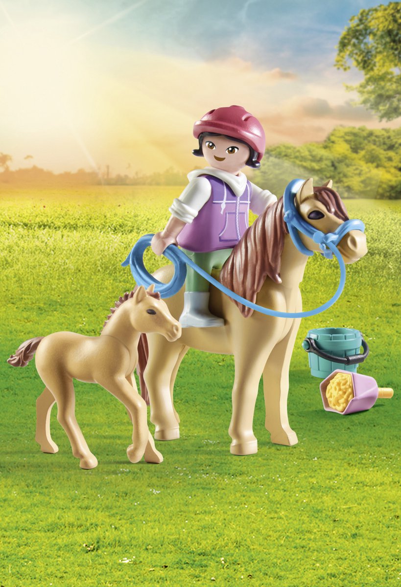 PLAYMOBIL Horses of Waterfall Kind met pony en veulen - 71498