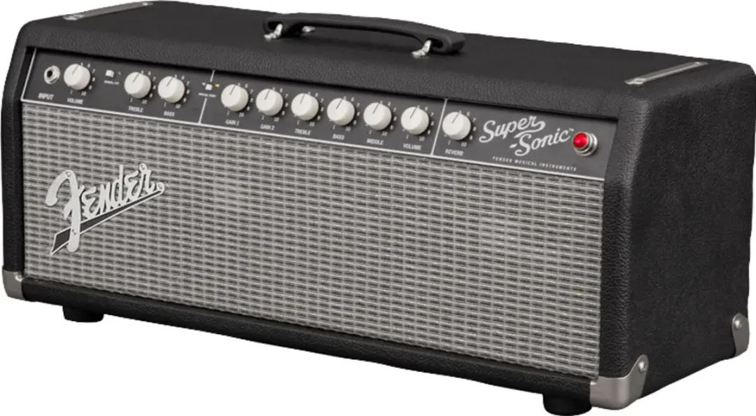 Fender Super-Sonic 22 Head Gitaarversterker - 22W - Zwart/Zilver