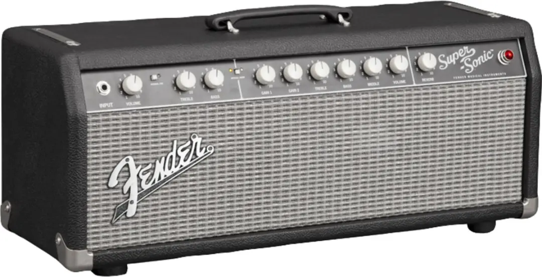 Fender Super-Sonic 22 Head Gitaarversterker - 22W - Zwart/Zilver