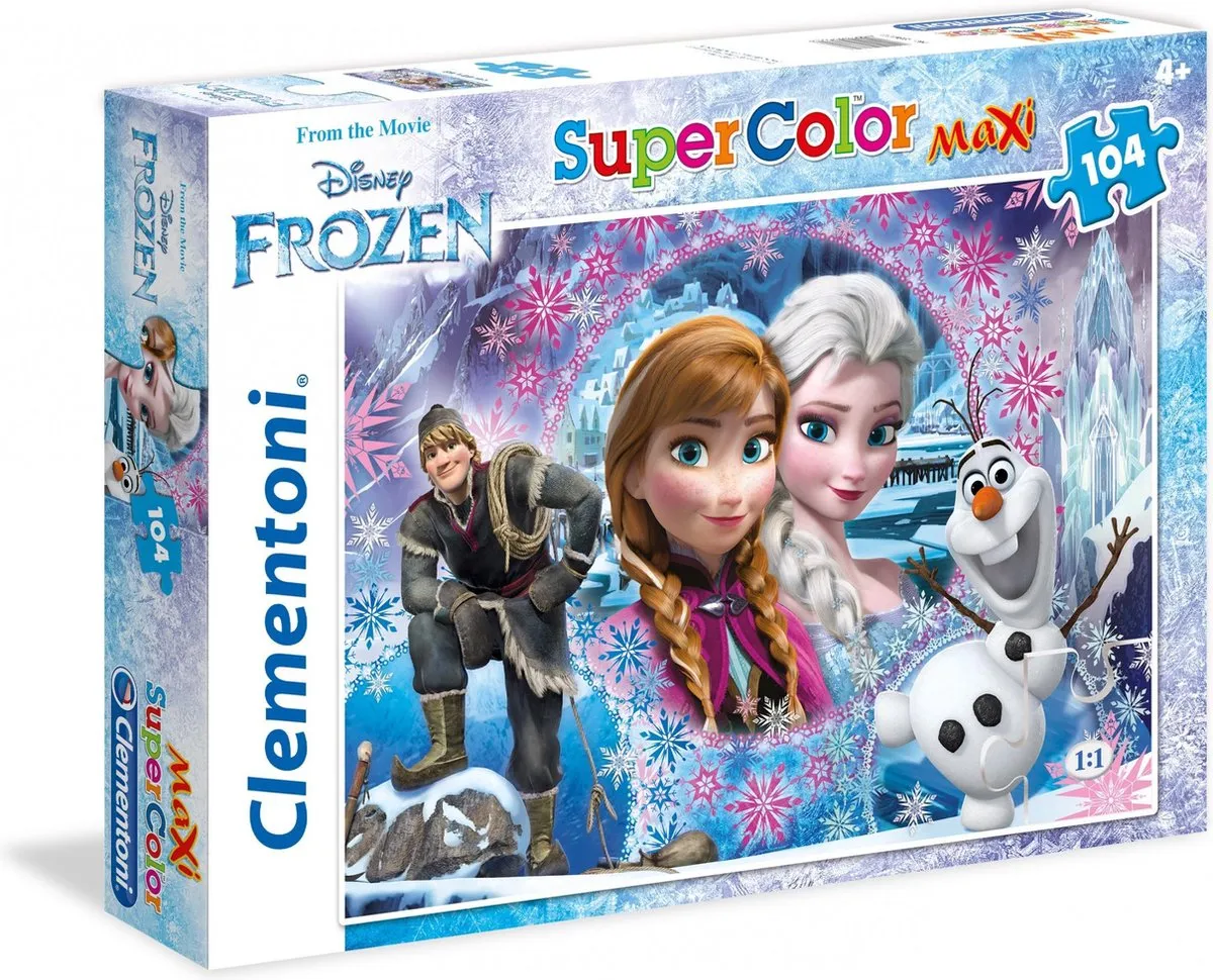 Clementoni Supercolor Frozen Legpuzzel 104 Stuks