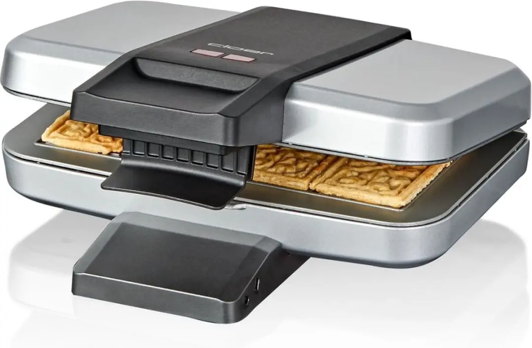 Cloer Speculoos IJzer 6119 - 600W - 4 Wafels - RVS Zwart