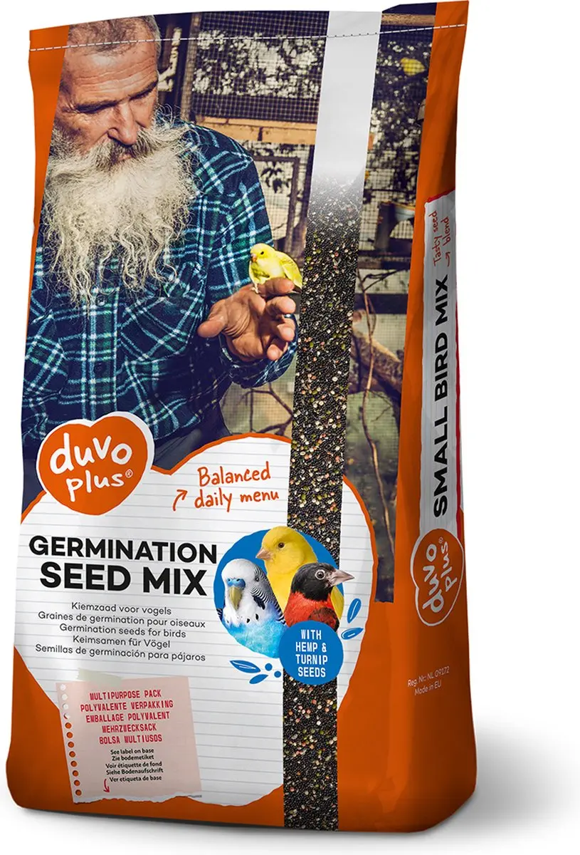 DuvoPlus Kiemzaad Mix Vogelveer 20kg