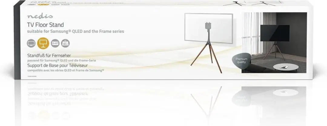 Nedis TVSM705SABK Vloerstandaard 55-65" - 30kg - Zwart