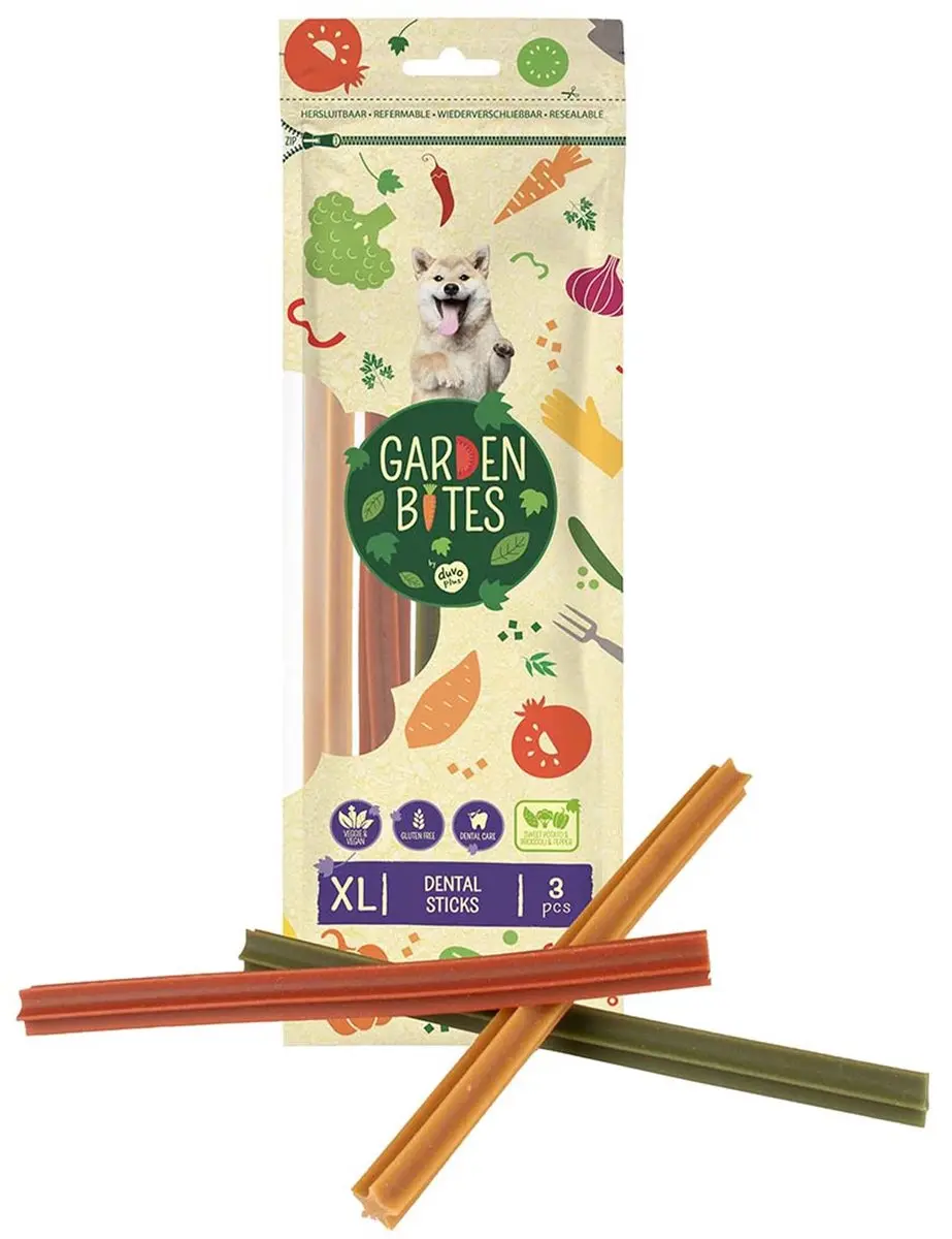Duvo Garden Bites Dental Sticks Large 16cm - 120 Stuks