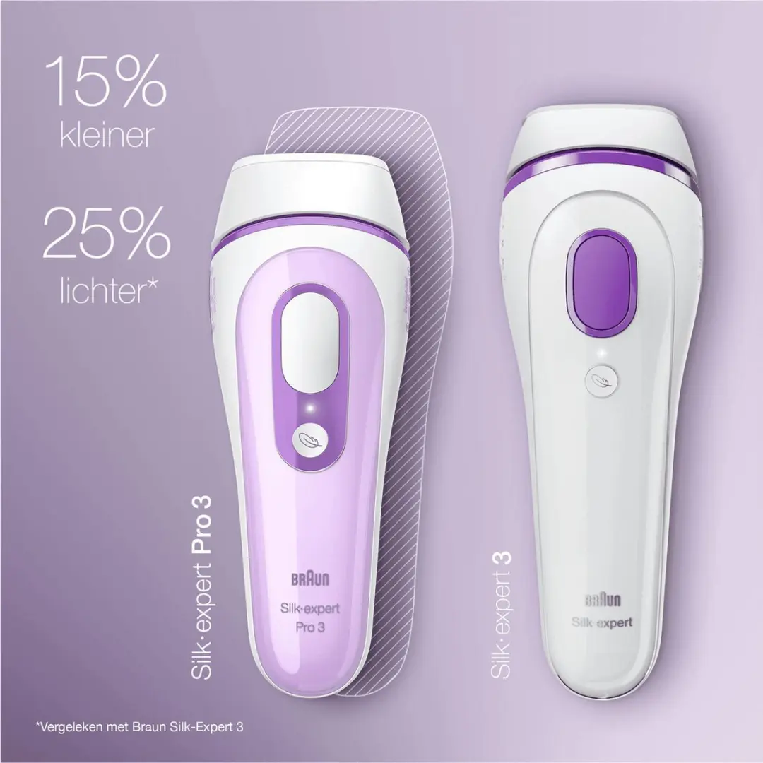 Braun Silk-expert Pro 3 PL3132 IPL Ontharingsapparaat - 300.000 Flitsen - Wit & Lila
