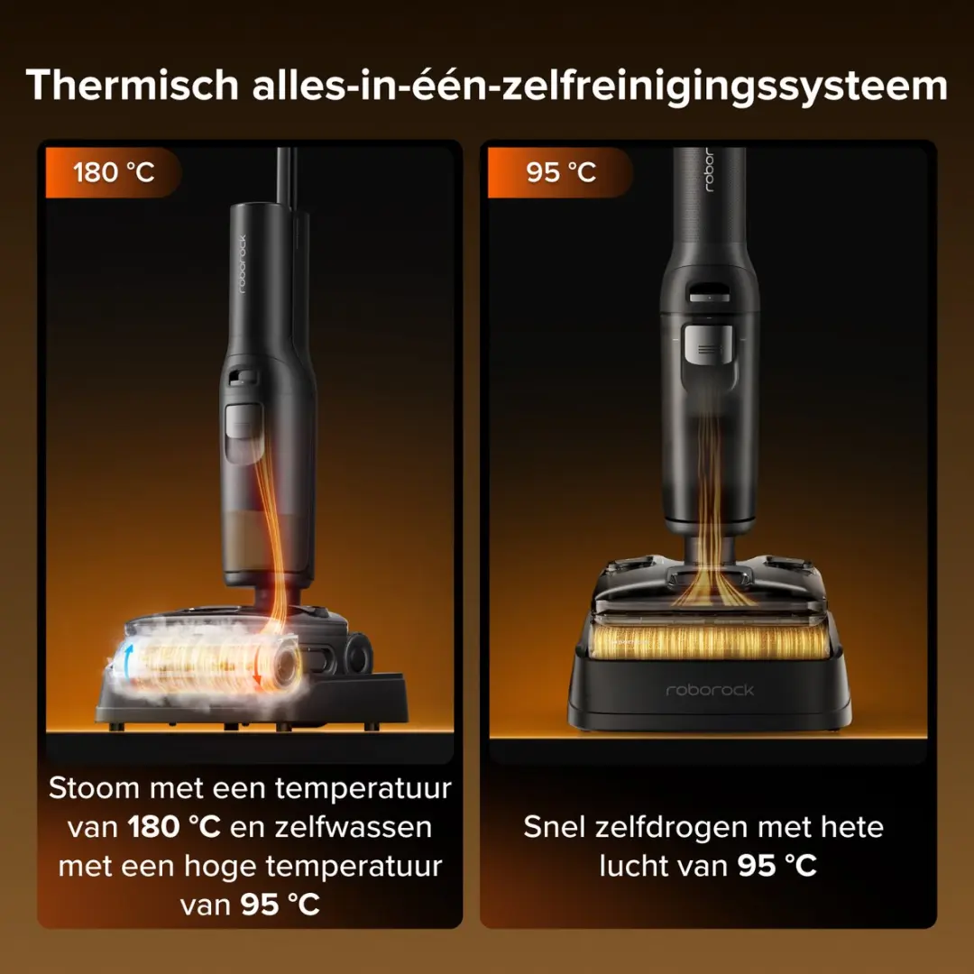 Roborock F25 Steam Set Stofzuiger - 25.000 Pa - 80 min - Zwart - afbeelding 6 van 6