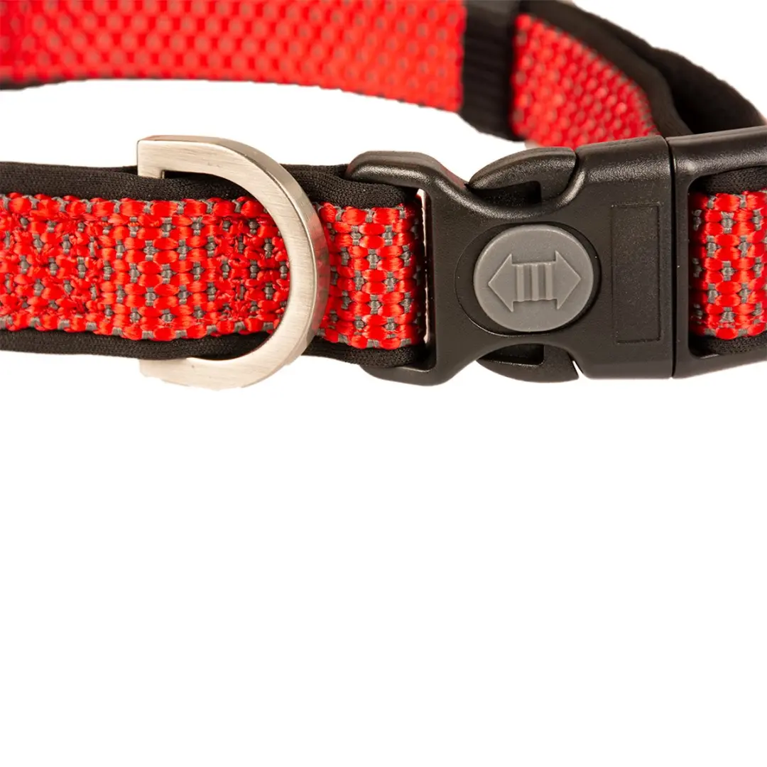 Duvo+ East Halsband Nylon Rood L 35-55cm