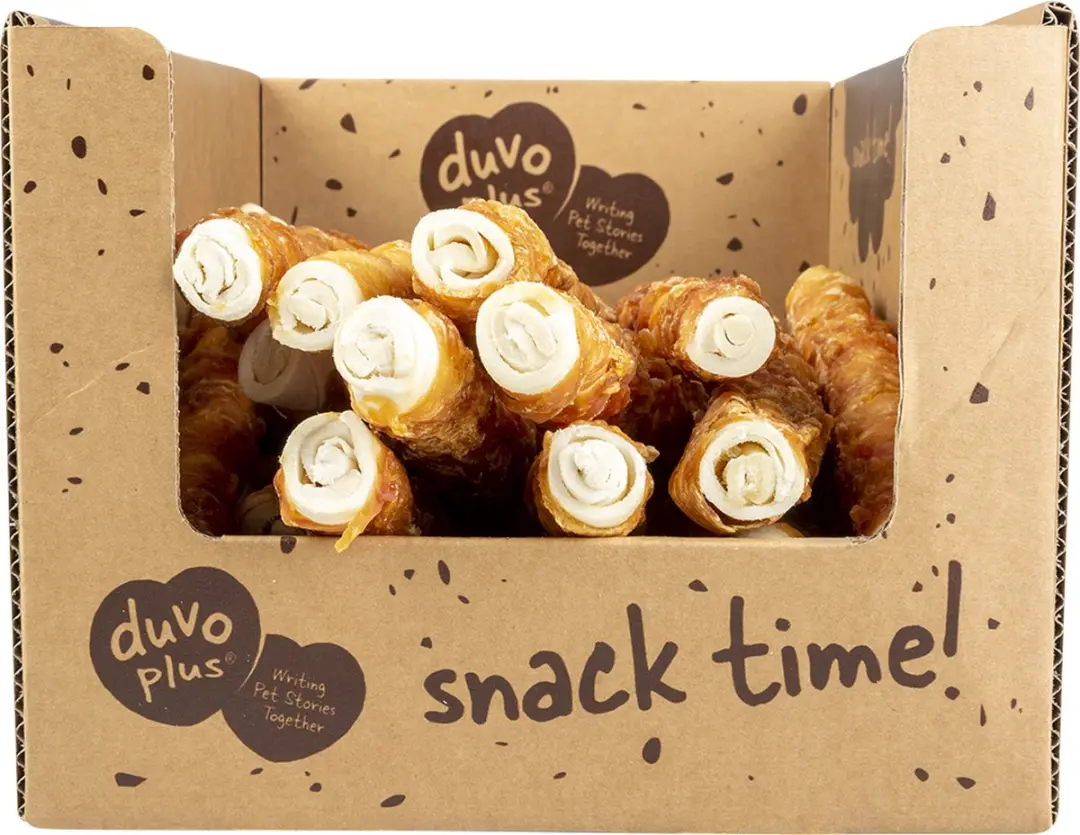 Duvo+ Meat Rawhide Sticks Kip L - 2500 gram - 23 Stuks