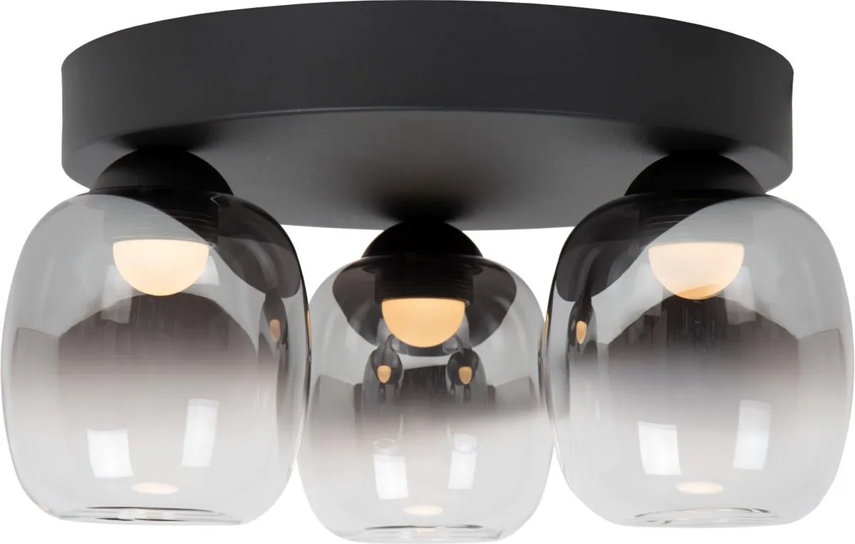 Lucide TAMINO Plafondlamp LED 17W 3000K - Zwart
