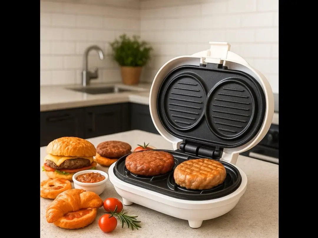 De'Longhi Burgy Quick2 Retro Hamburgergrill 700W