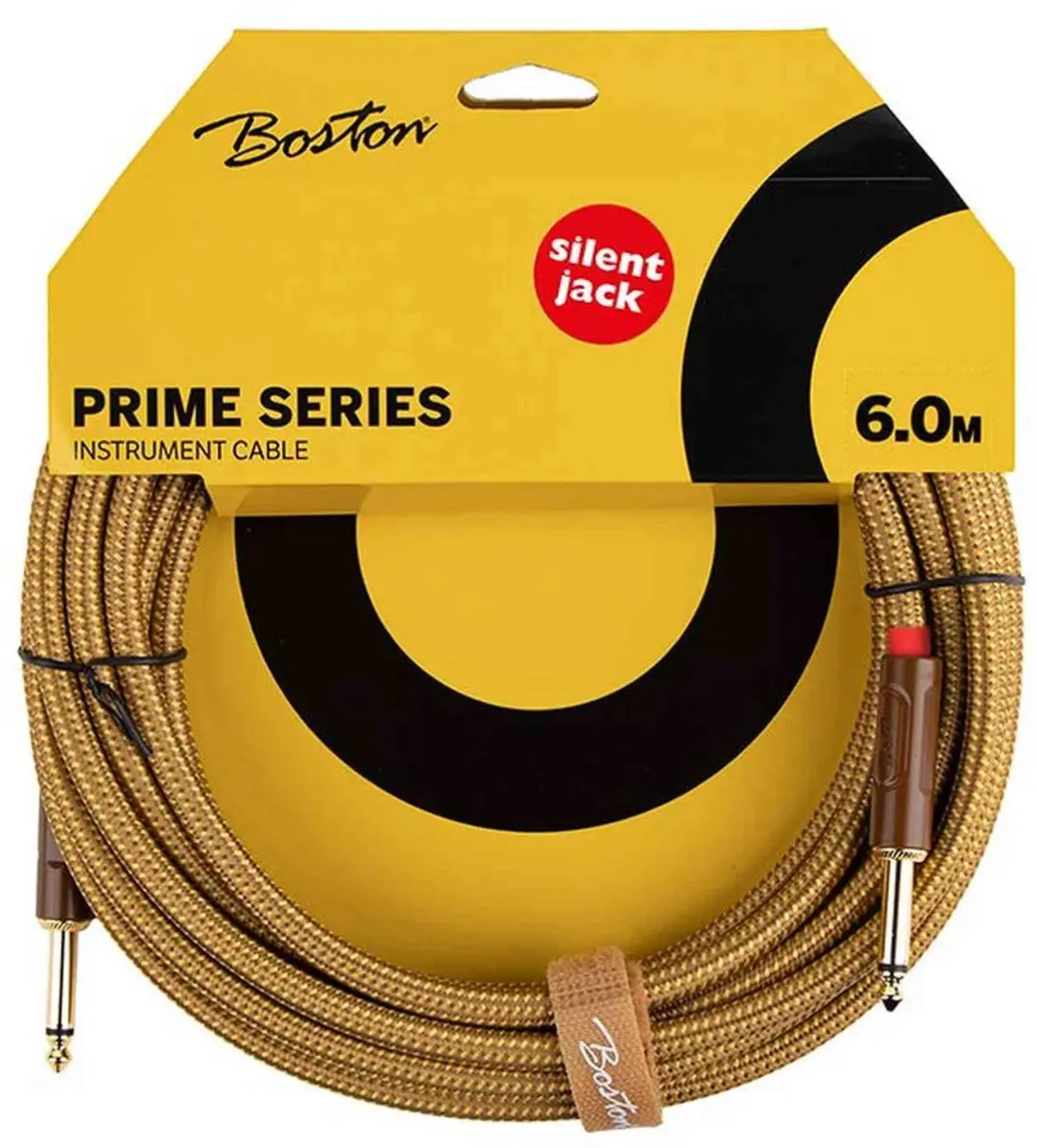 Boston GCRT-60S Instrumentkabel 6m Jack naar Silent Jack