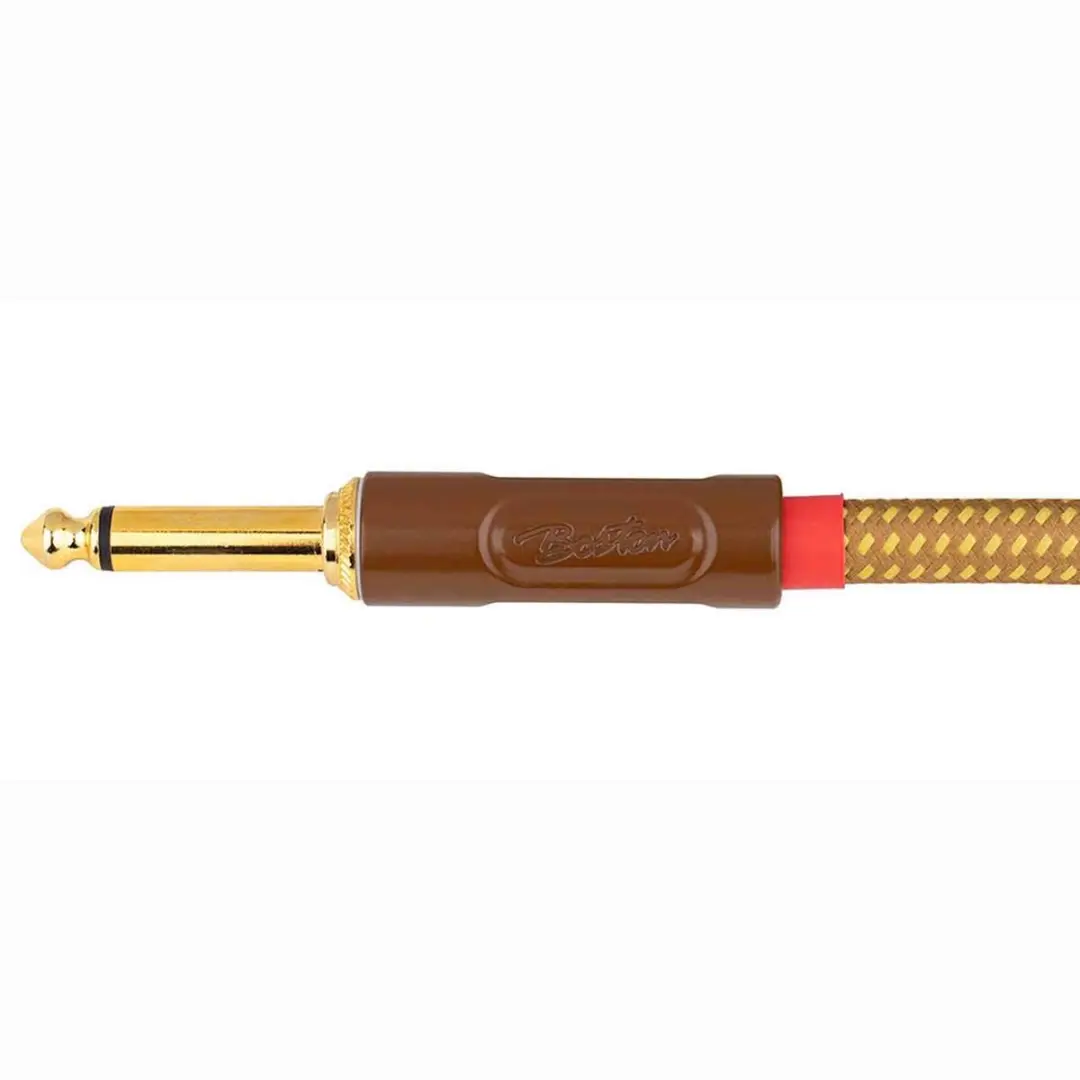 Boston GCRT-60S Instrumentkabel 6m Jack naar Silent Jack - Geel