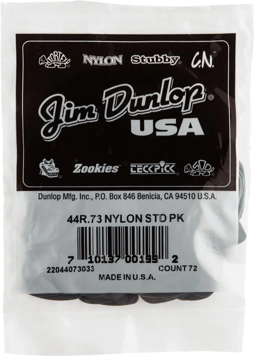 Dunlop Nylon Plectrums 72-delige Set 0,73mm