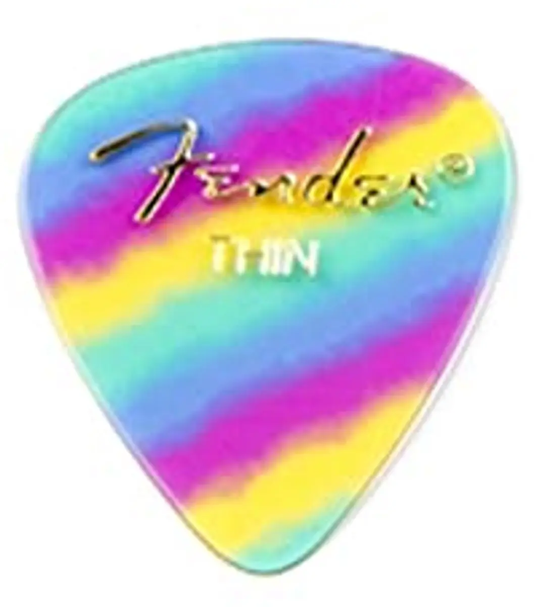 Fender Plectrumset 351 Rainbow - 12 Stuks - Celluloid - afbeelding 3 van 3