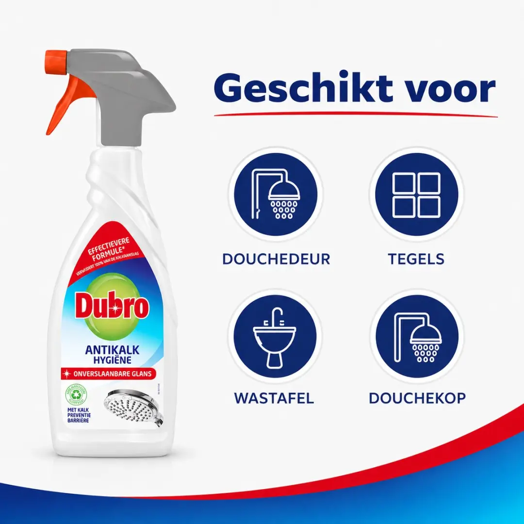 Dubro Antikalk Hygiëne Spray 650ml - 6 Stuks