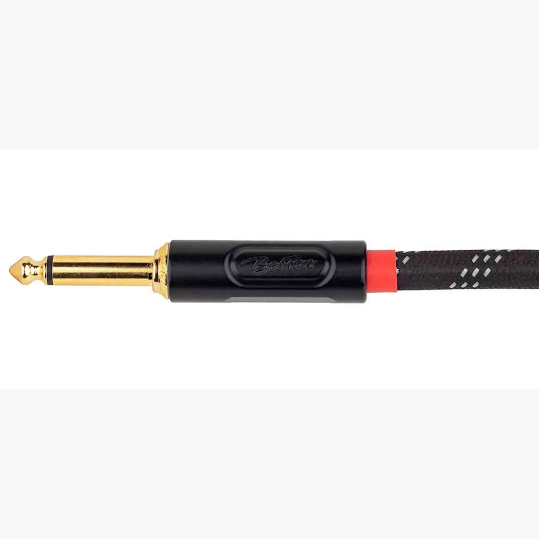 Boston GCRB-60S Instrumentkabel 6m Jack-Silent Jack - Zwart