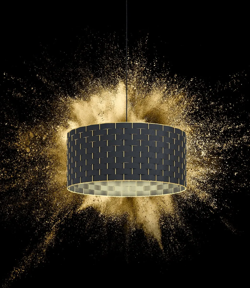 Eglo Marasales Hanglamp Ø55cm - 2 Lichtpunten - Zwart/Goud