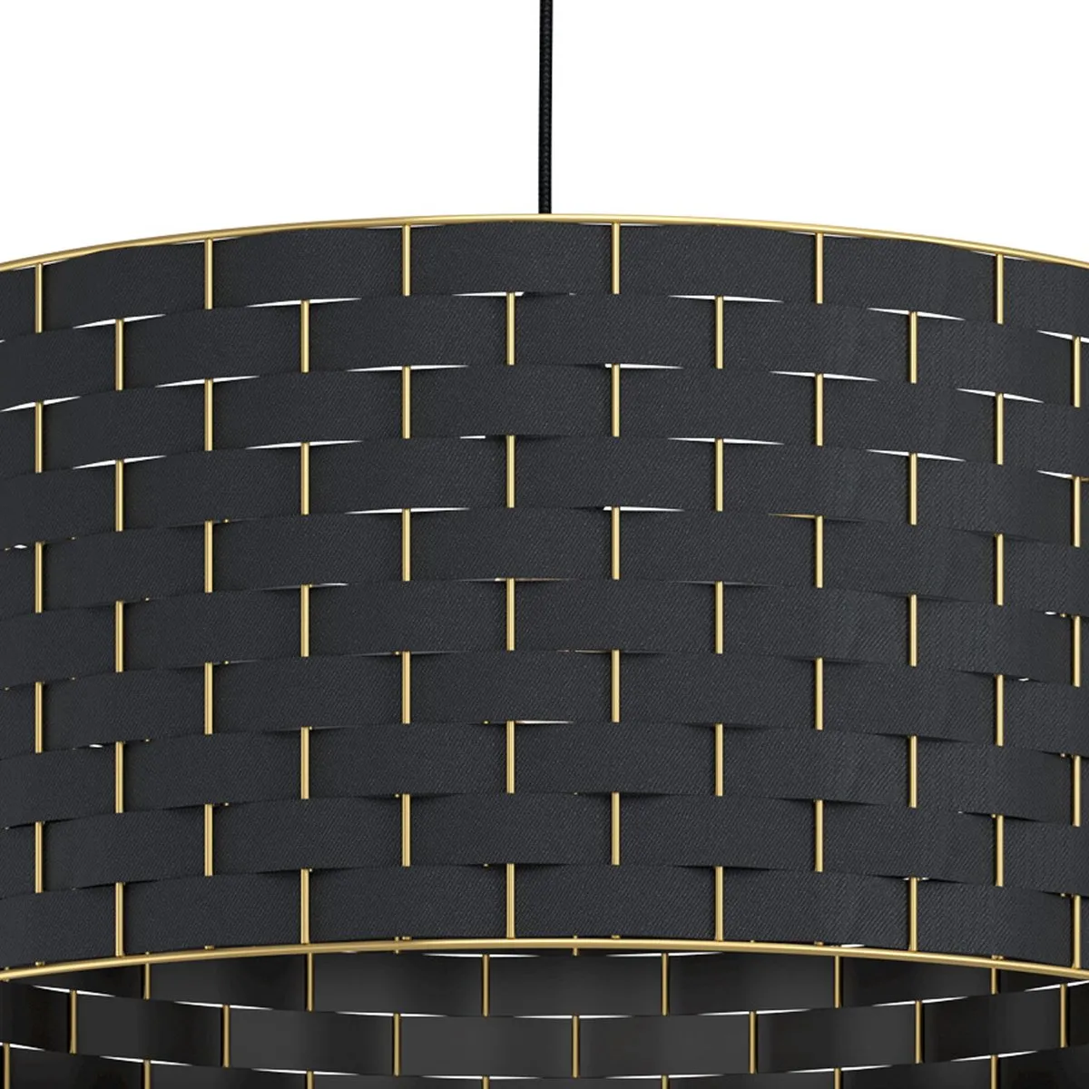 Eglo Marasales Hanglamp Ø55cm - 2 Lichtpunten - Zwart/Goud