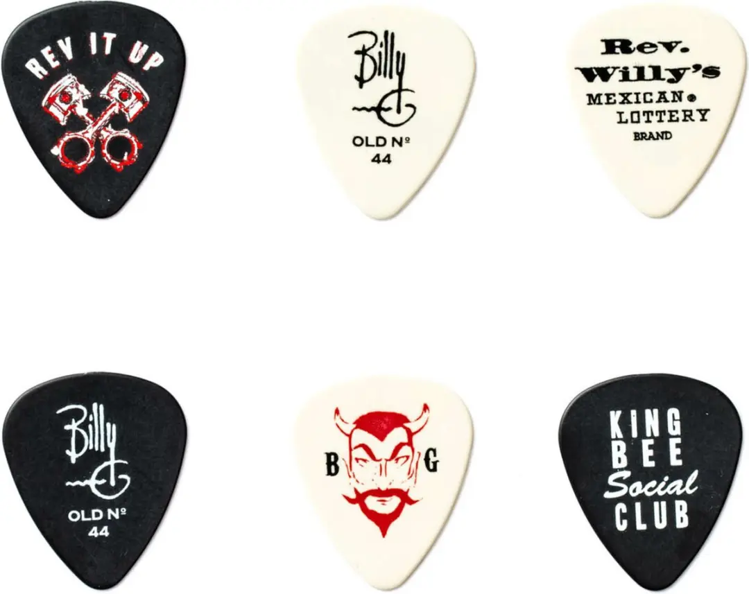 Dunlop Reverend Willy Plectrums - Light - 6 Stuks - Meerkleurig