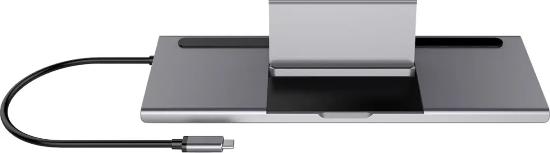 Deltaco USBC-DOCK2 USB-C Docking Station - 80W - Spacegrijs