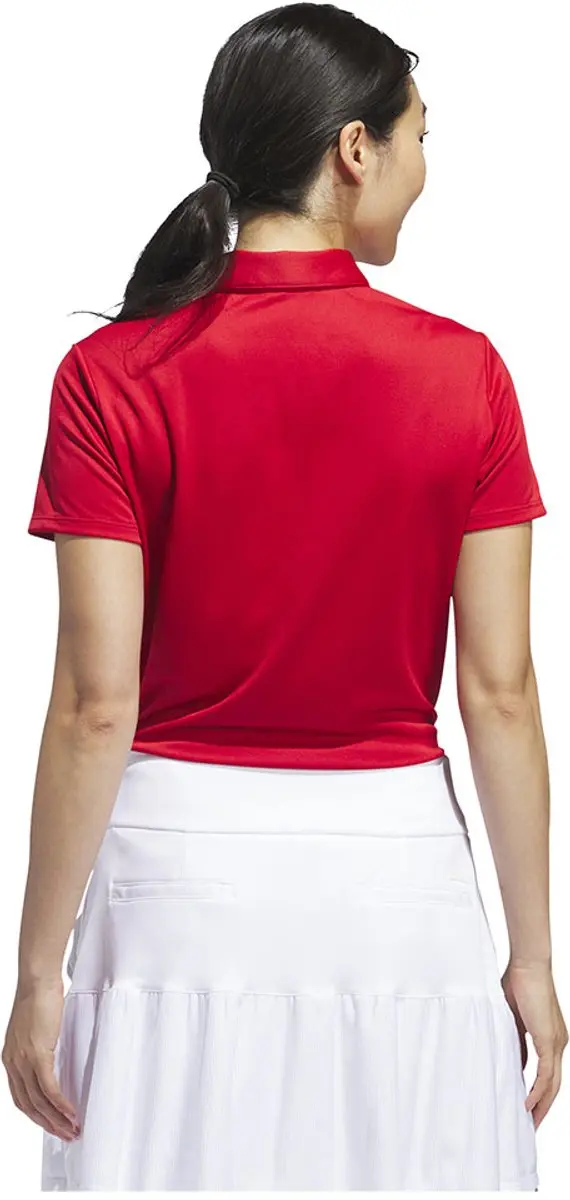 Adidas Performance Poloshirt Dames Solid - L - Collegiate Red