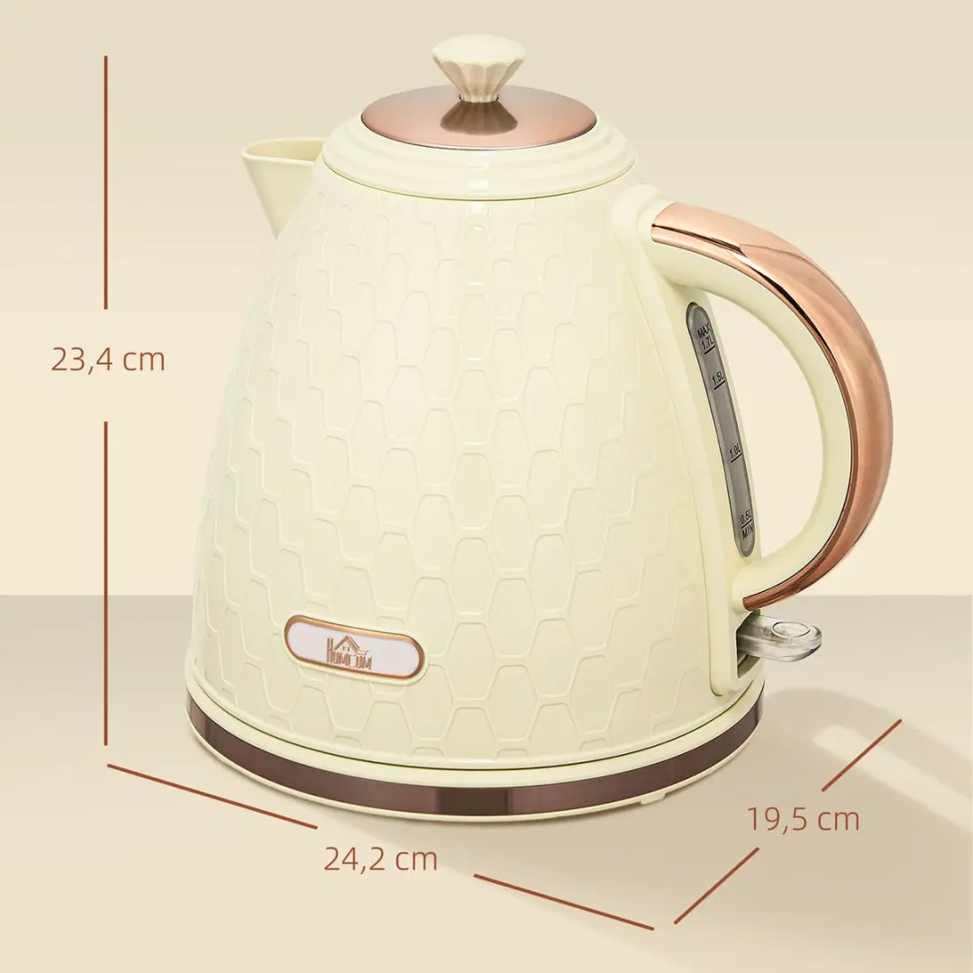 Homcom Waterkoker 2200W 1.7L - Beige