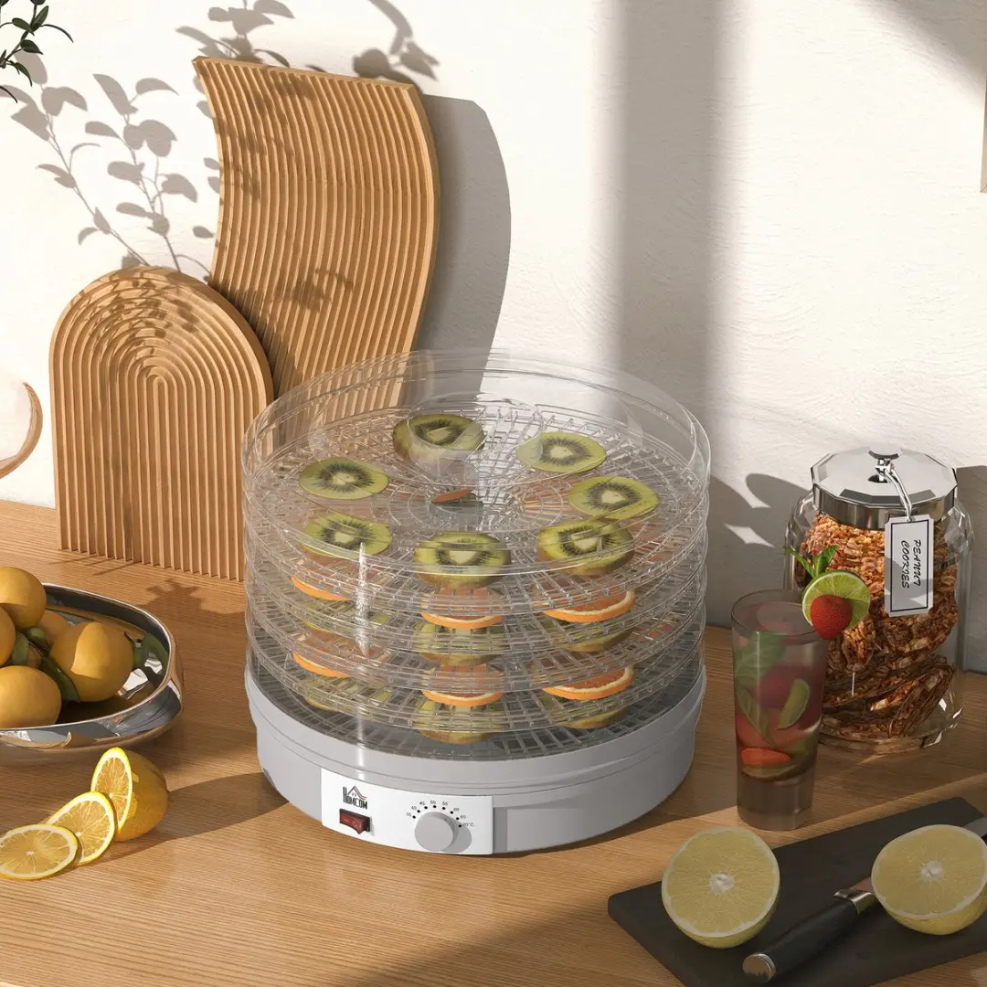 Homcom Voedseldehydrator 800-144V90GY - Grijs