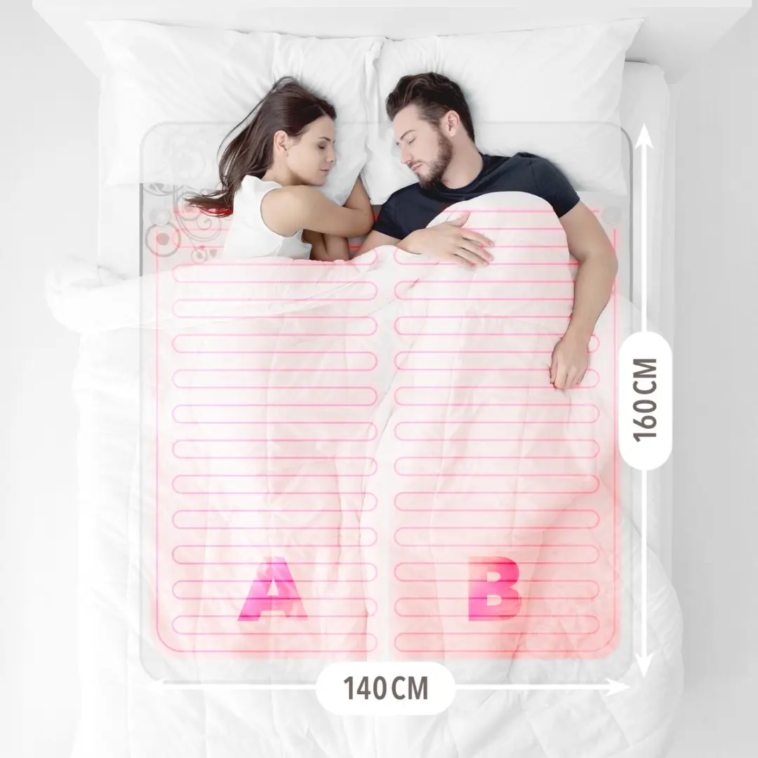 Lanaform Heating Blanket S2 LA 180111 Elektrische Onderdeken 2 Persoons - 140x160cm - Wit