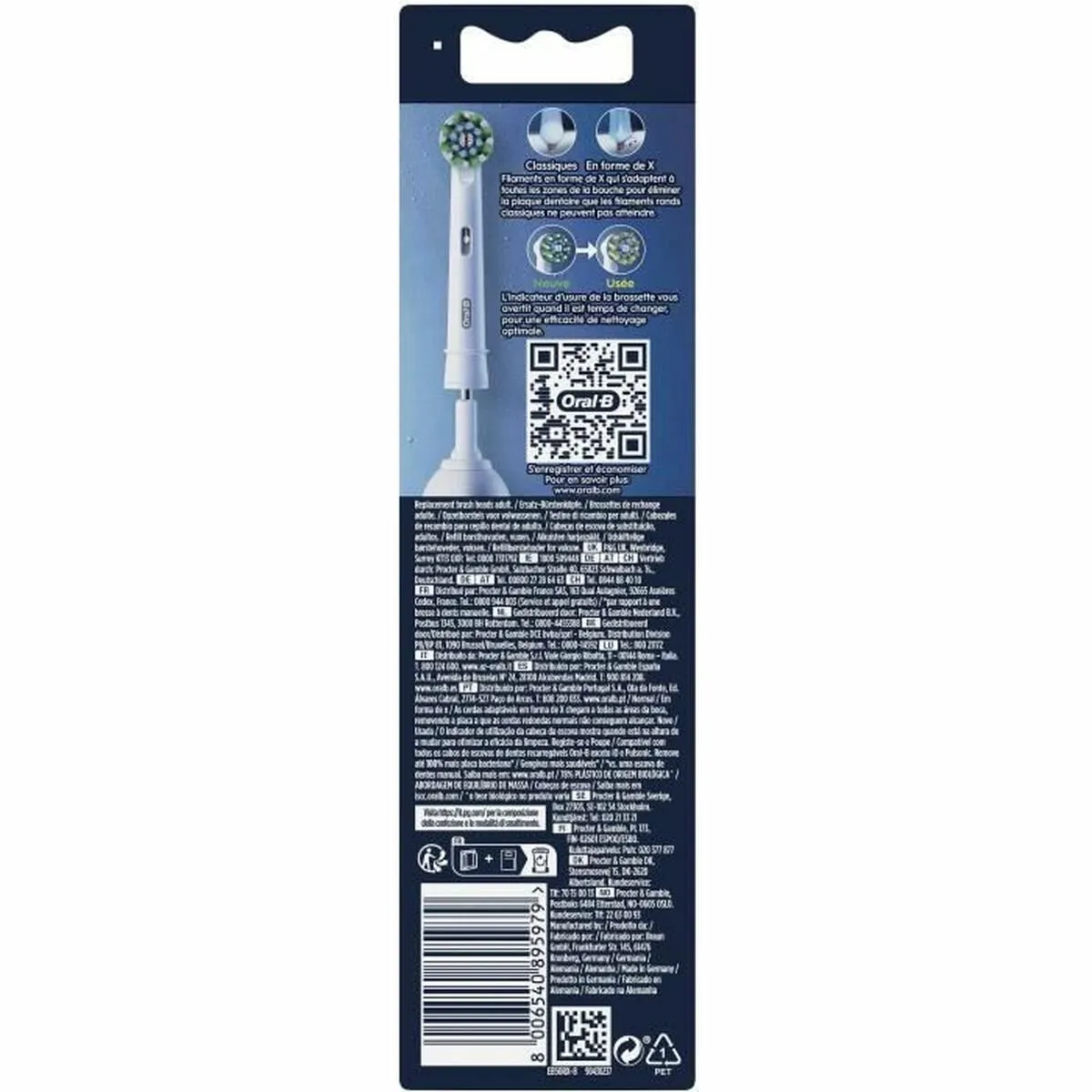 Braun Oral-B Pro Cross Action 8 XXL - 8 Stuks - afbeelding 2 van 6
