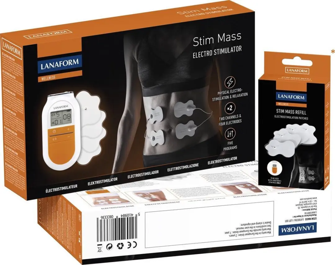 Lanaform Stim Mass Elektrostimulatieapparaat 2 Kanalen - Wit