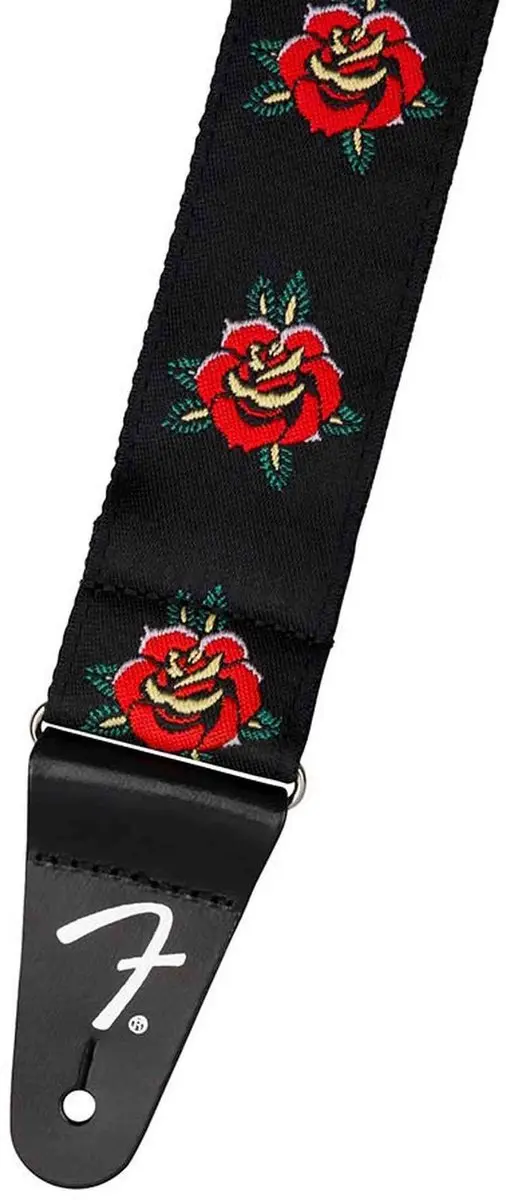Fender Rose Gitaarband - Rood - Verstelbaar - afbeelding 2 van 2