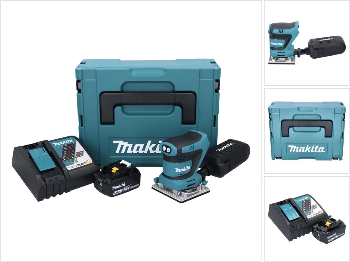 Makita DBO 482 RG1J Accuschuurmachine 18V