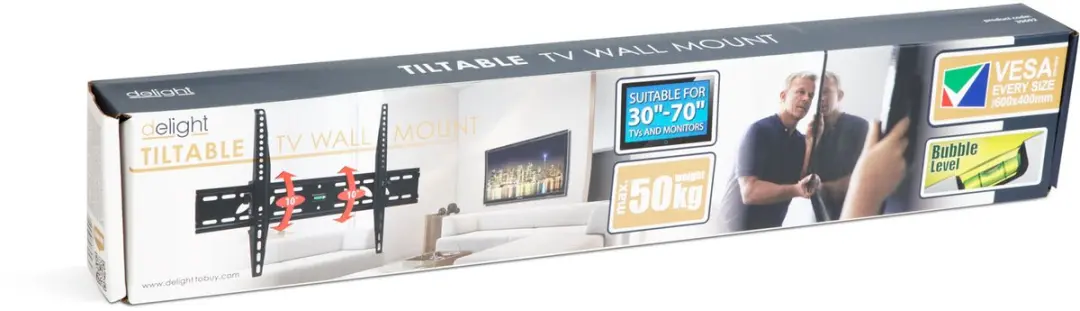 Delight TV Muurbeugel Kantelbaar 39692 - 40-80" - Max 50kg - VESA 600x400