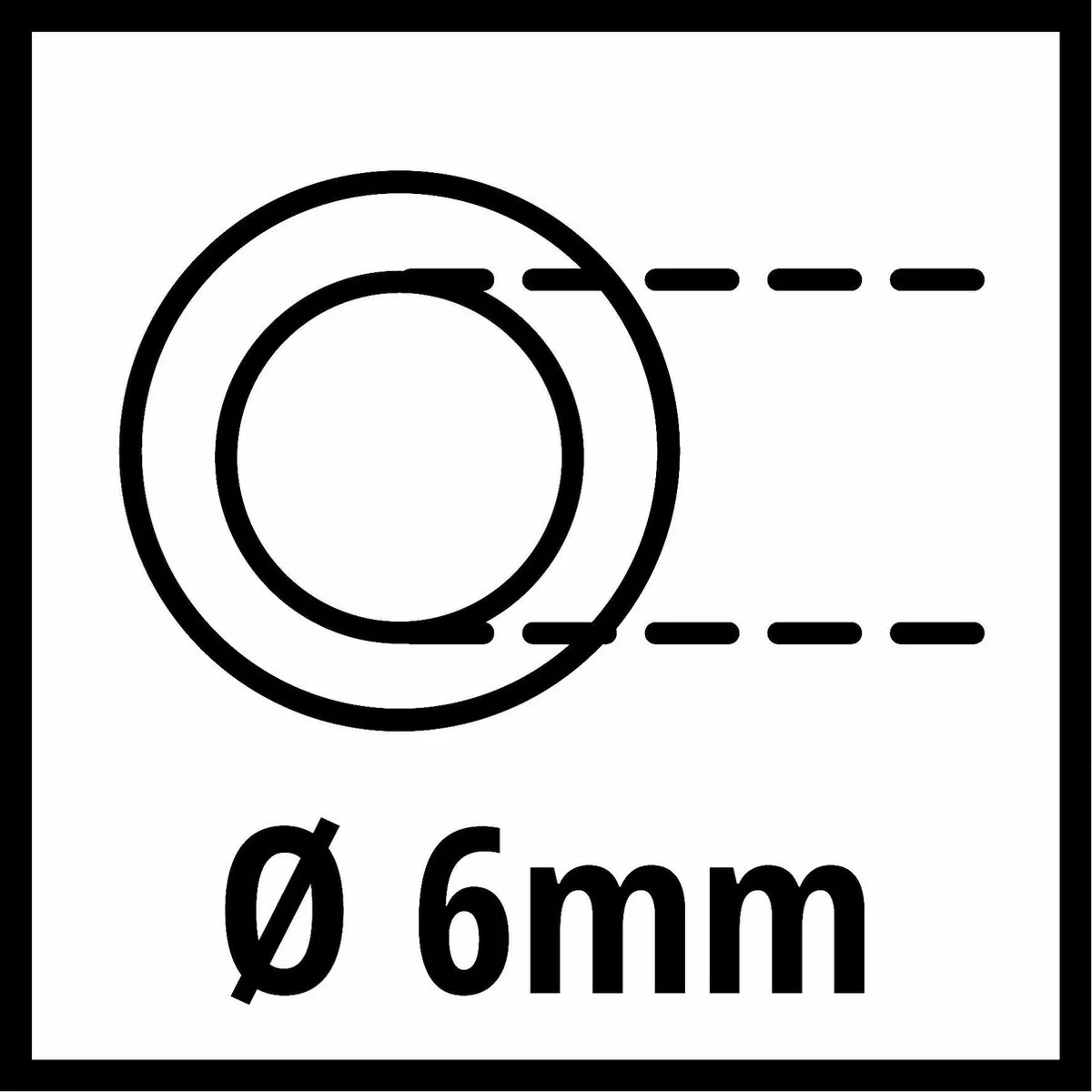 Einhell Spiraalslang 8m Ø6mm