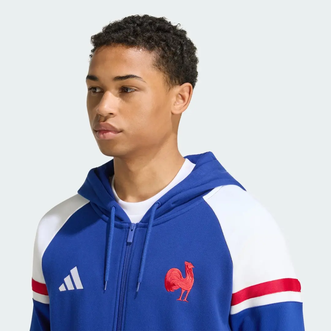 Adidas Performance Frankrijk Rugby Reishoodie KF8891 - XXXL - Blauw