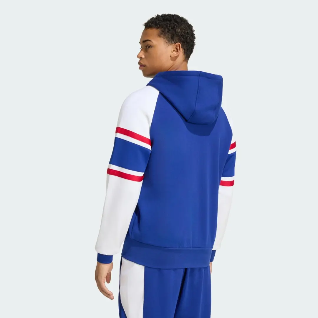 Adidas Performance Frankrijk Rugby Reishoodie KF8891 - XXXL - Blauw
