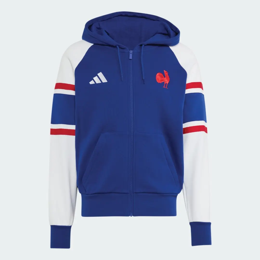 Adidas Performance Frankrijk Rugby Reishoodie KF8891 - XXXL - Blauw