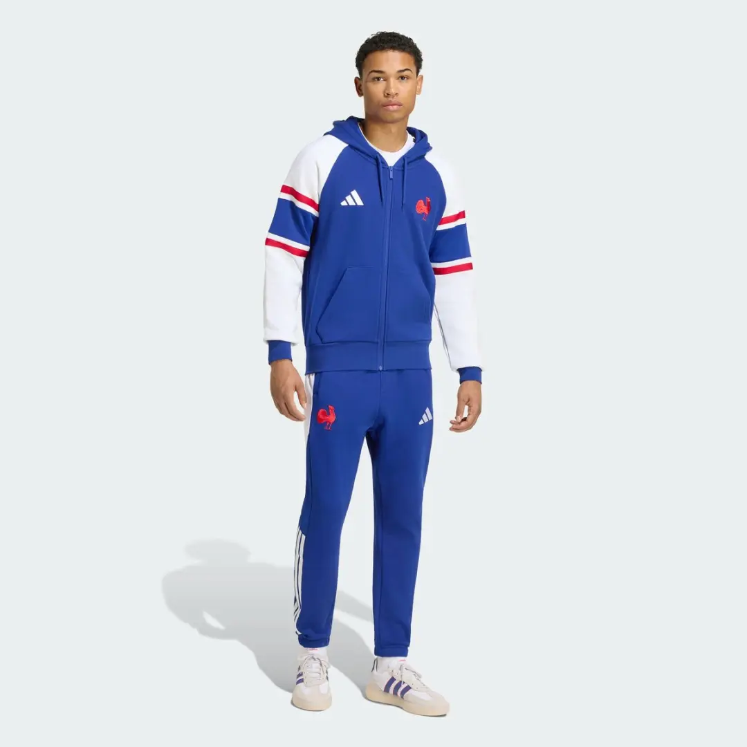 Adidas Performance Frankrijk Rugby Reishoodie KF8891 - XXXL - Blauw