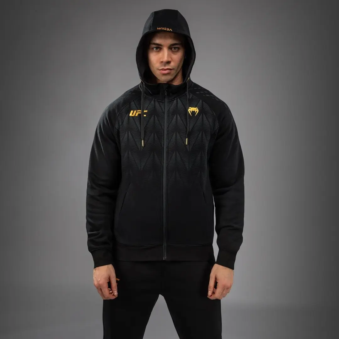 UFC Zenith by Venum Replica Zip Hoodie - L - Zwart/Goud