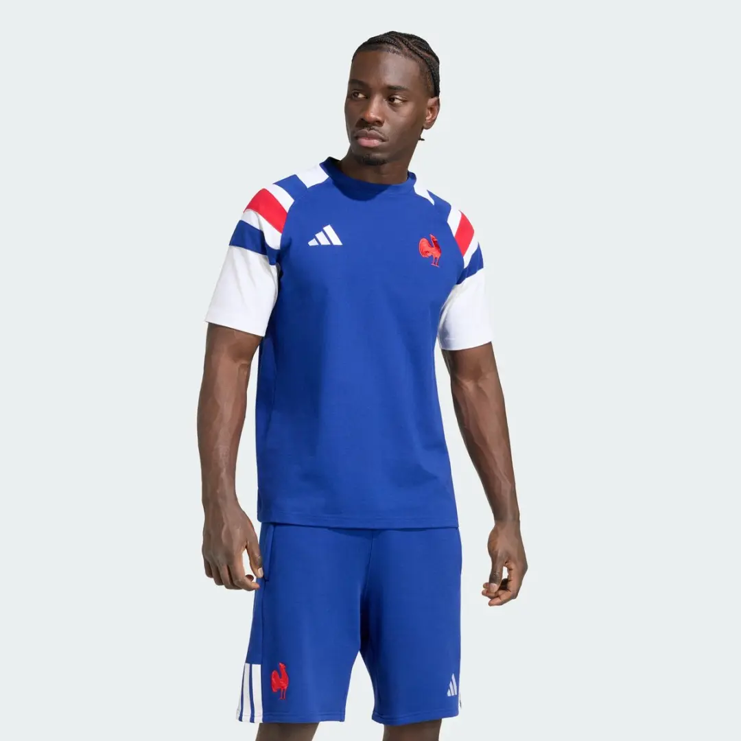 Adidas Performance Frankrijk Rugby Reis-T-shirt KF8885 - XXXL - Blauw