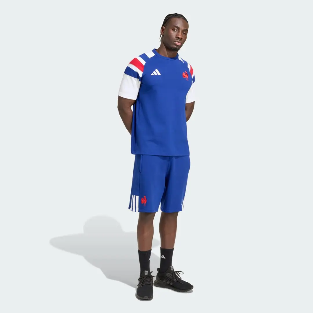Adidas Performance Frankrijk Rugby Reis-T-shirt KF8885 - XXXL - Blauw - afbeelding 6 van 6