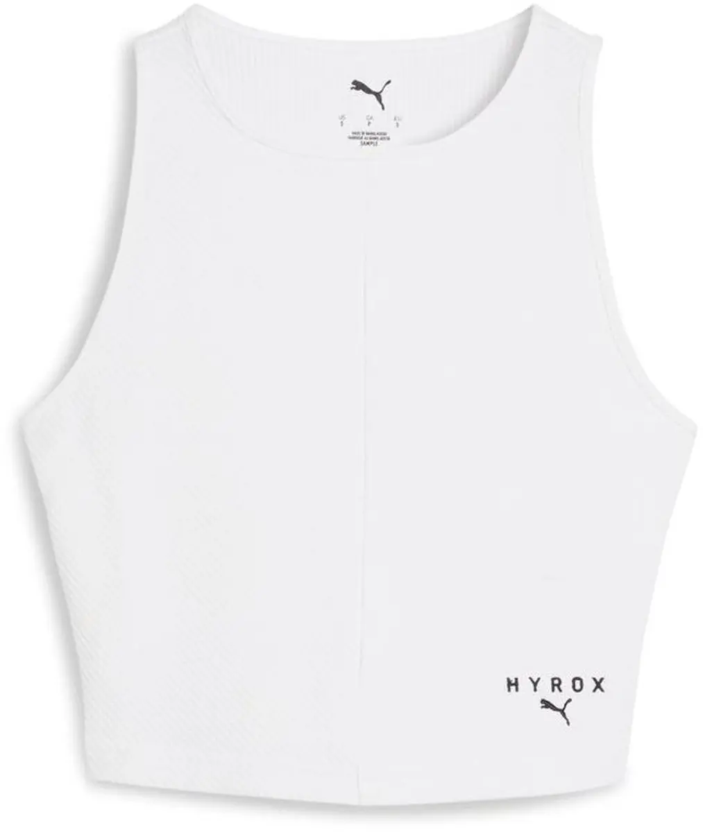 PUMA Dames X Hyrox Rib Crop Tanktop L - Puma Black
