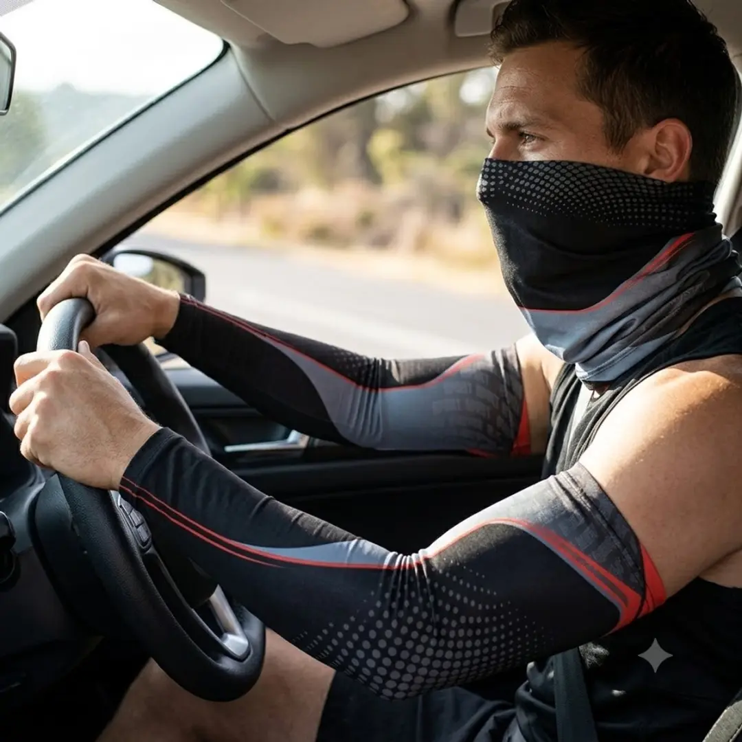 NUVEX Zwart Armcovers 3-delig - One Size