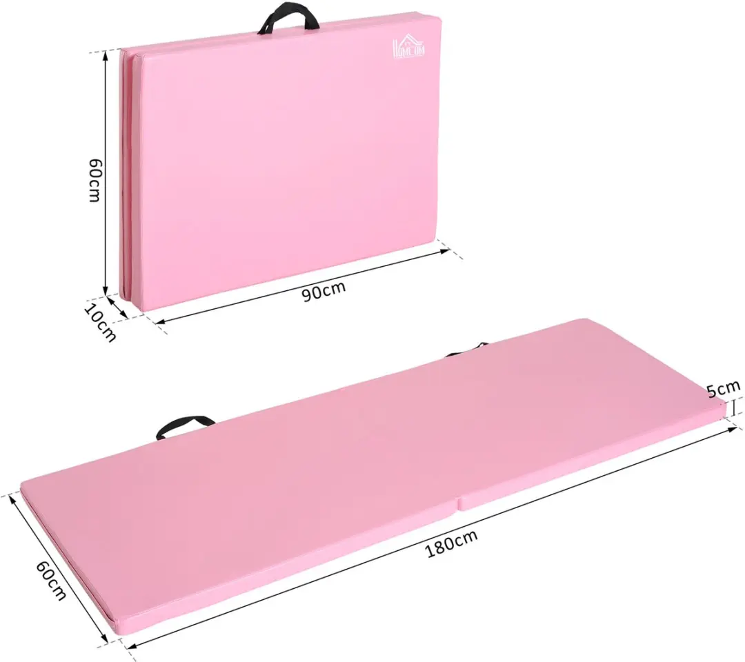 Homcom Gymnastiekmat Roze - 180x60x5cm
