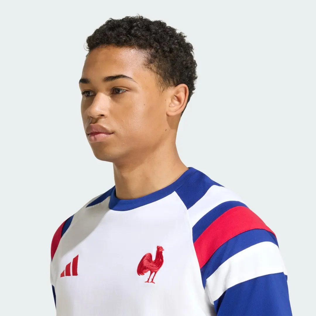 Adidas Performance Frankrijk Rugby Reis-T-shirt KF8886 - XS - Wit
