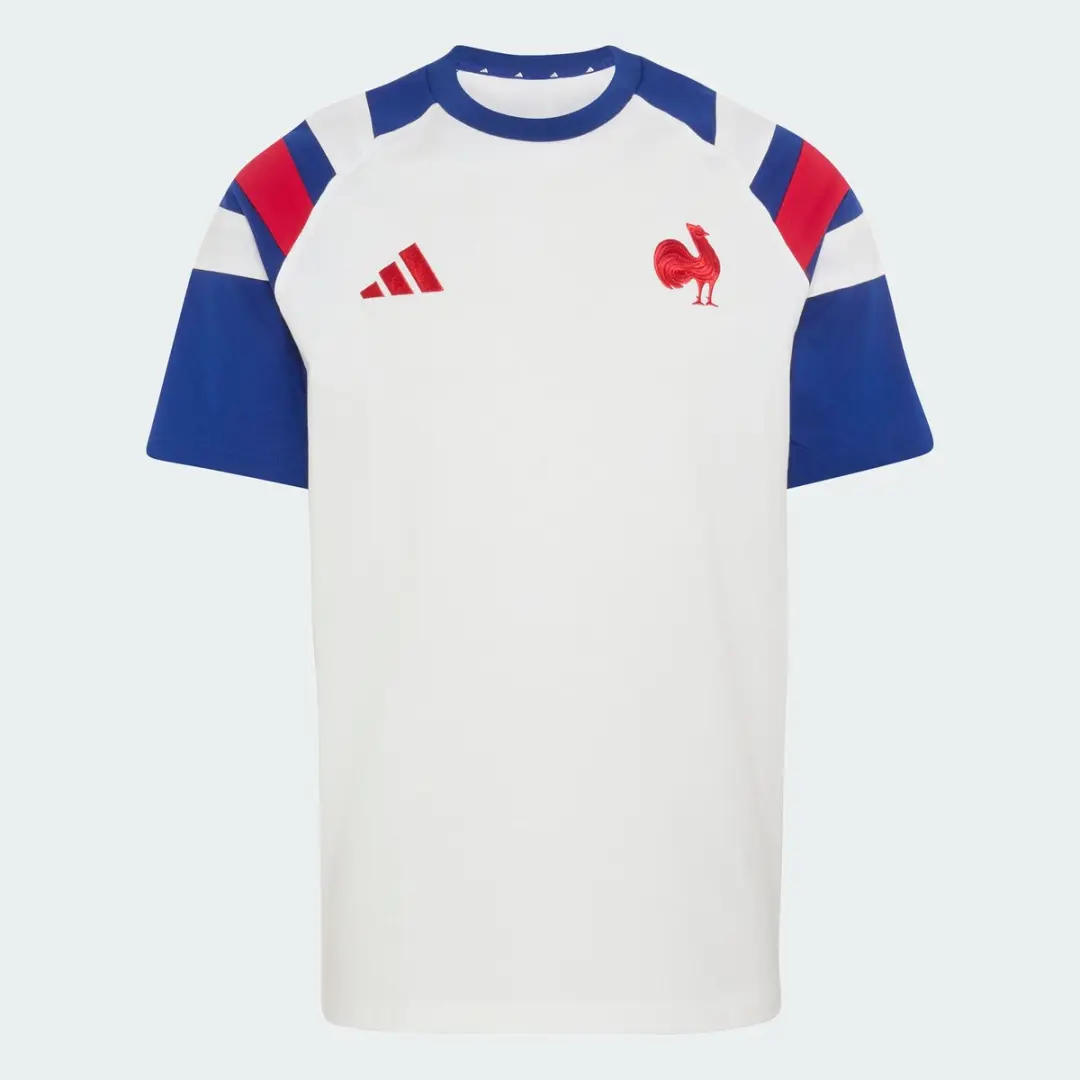Adidas Performance Frankrijk Rugby Reis-T-shirt KF8886 - XS - Wit - afbeelding 6 van 6