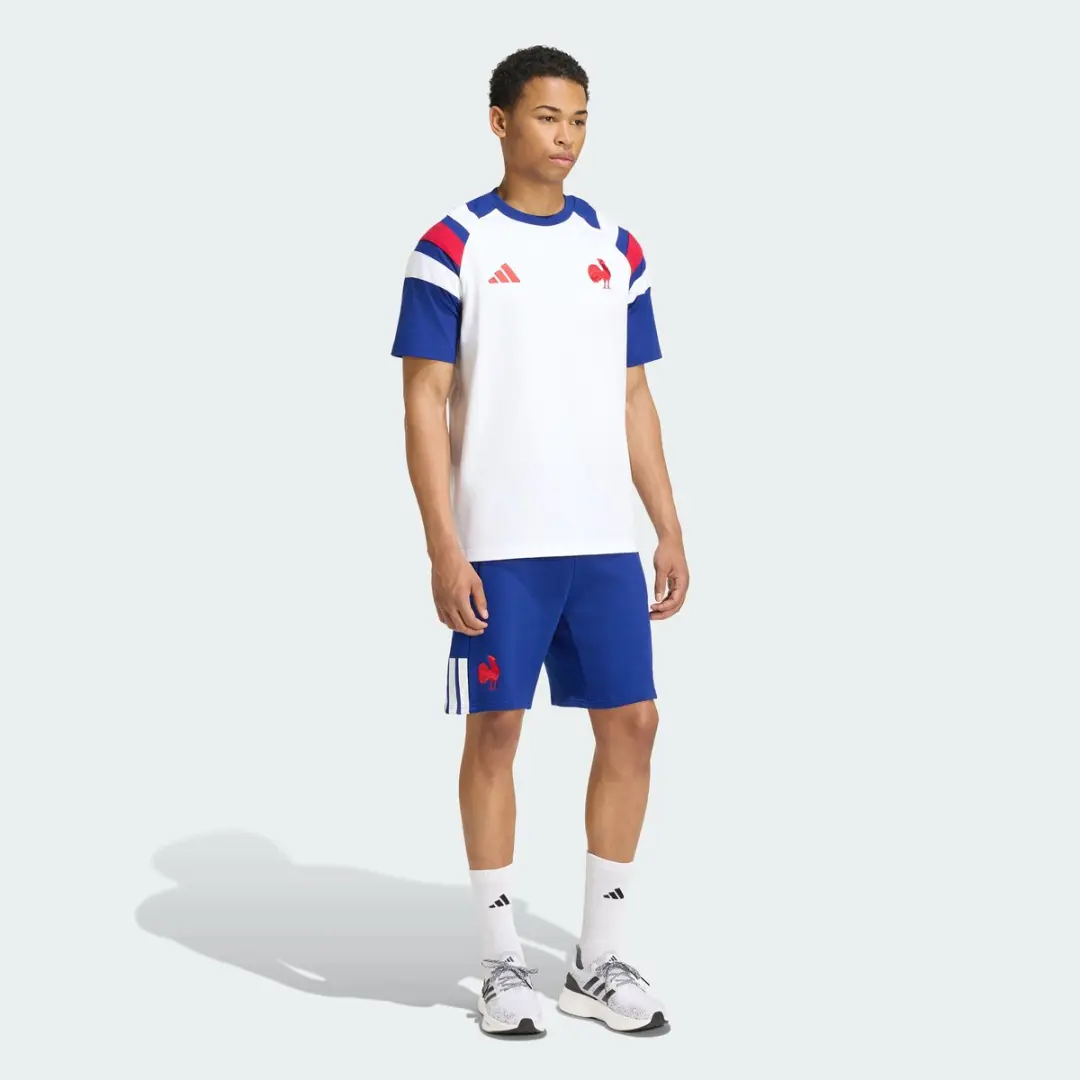 Adidas Performance Frankrijk Rugby Reis-T-shirt KF8886 - XS - Wit