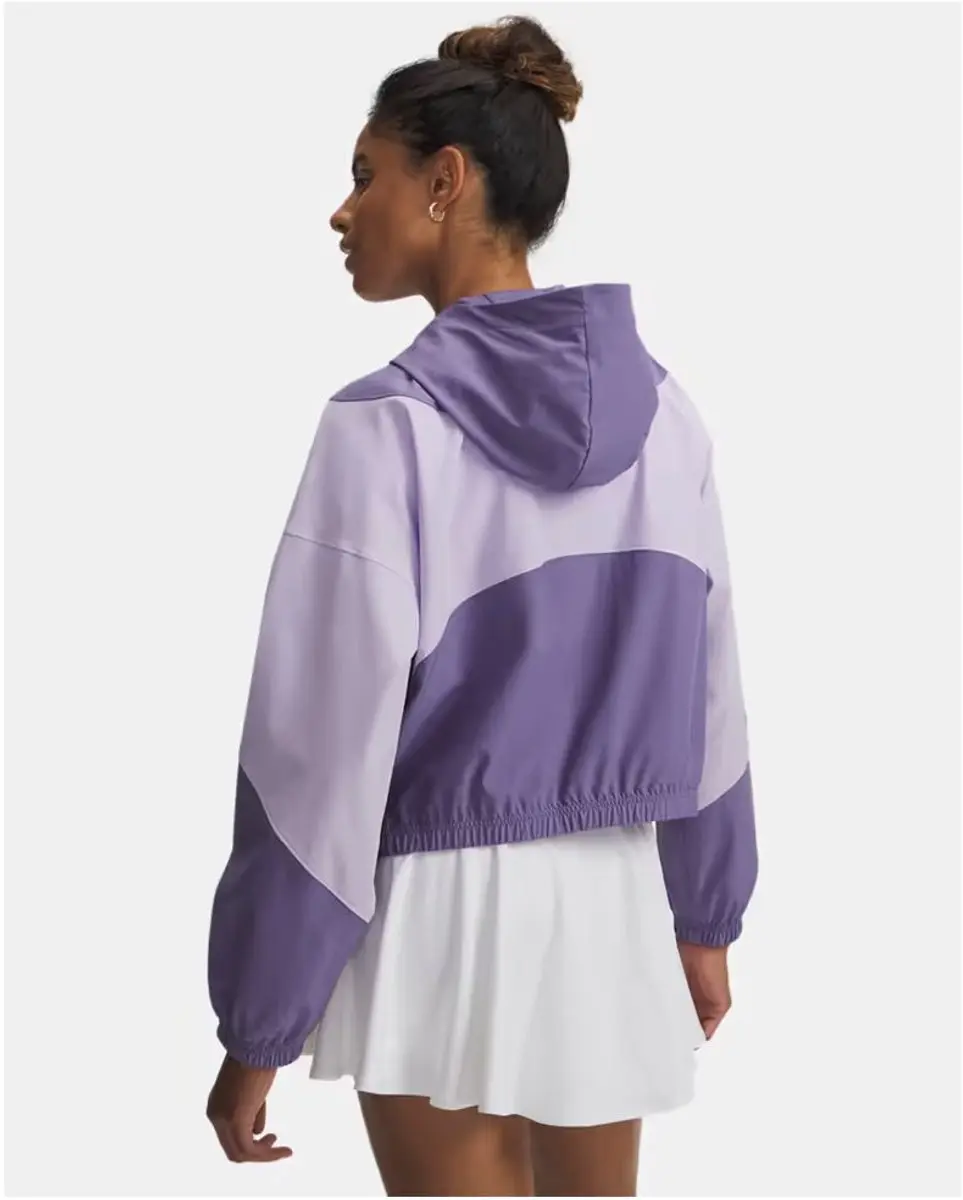 Under Armour Rival Woven HD Jacket Dames - Purple M